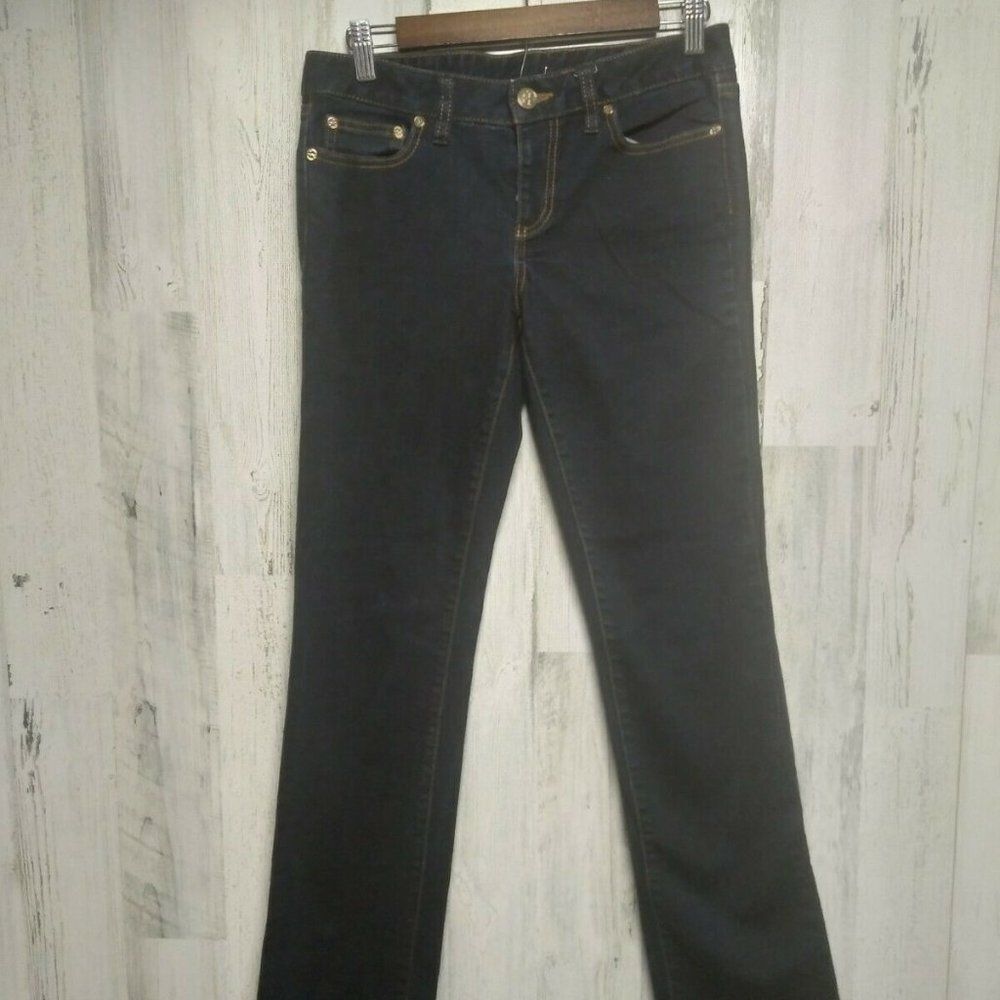 TORY BURCH Women’s 26 Dark Wash Straight Leg low rise Jeans